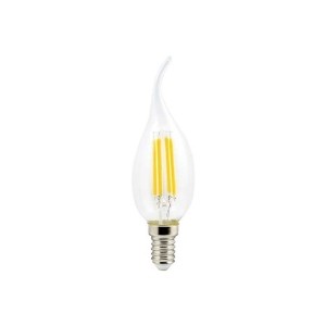 фото Лампа светодиодная ecola candle led 5,0w 220v e14 2700k 360° filament