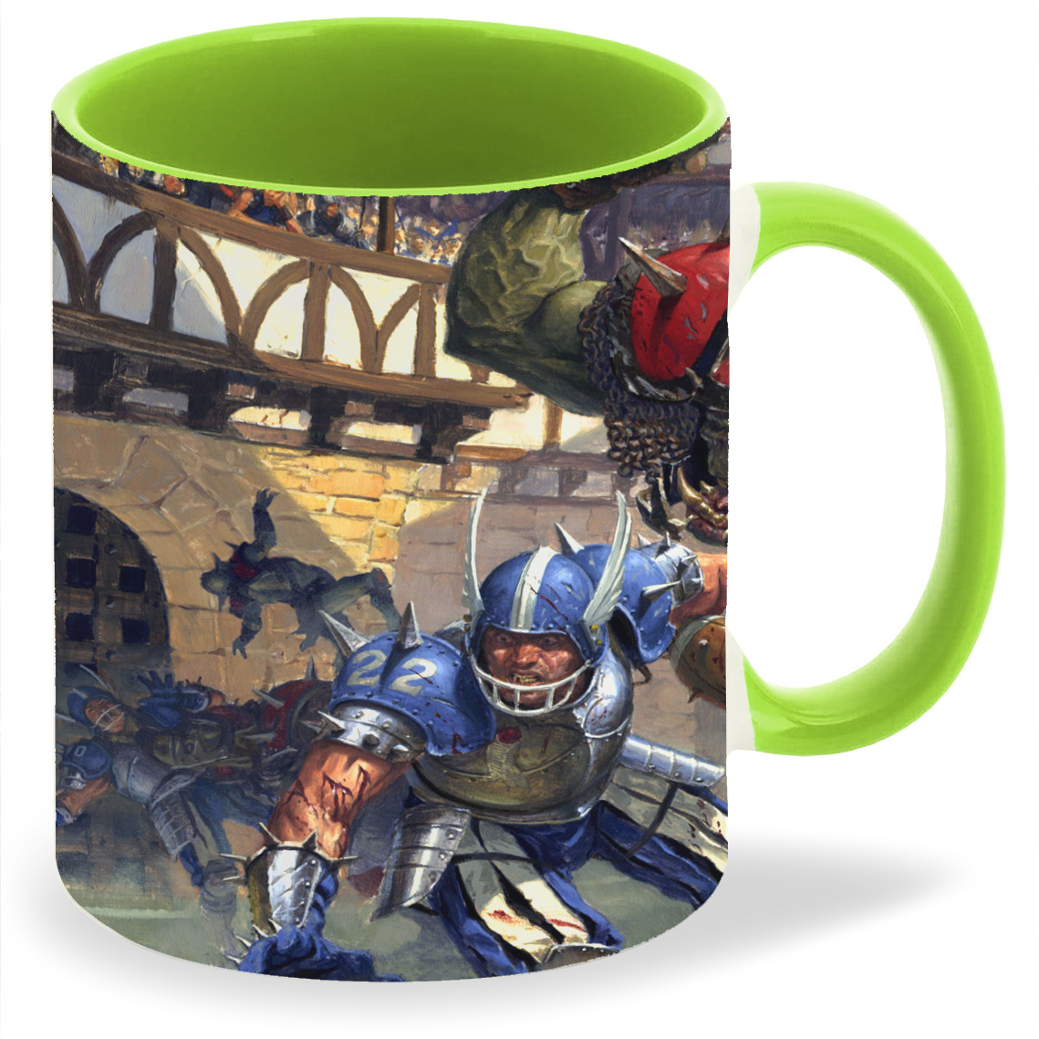 

Кружка CoolPodarok blood bowl Орки и футболисты, blood bowl Орки и футболисты