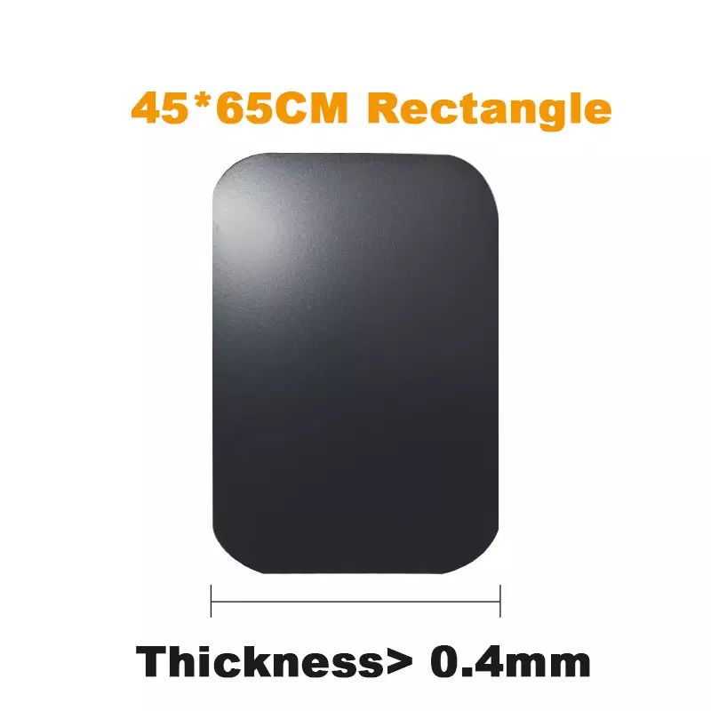 Металлическая пластина для магнитного держателя телефона Rectangular 65x40 mm черная