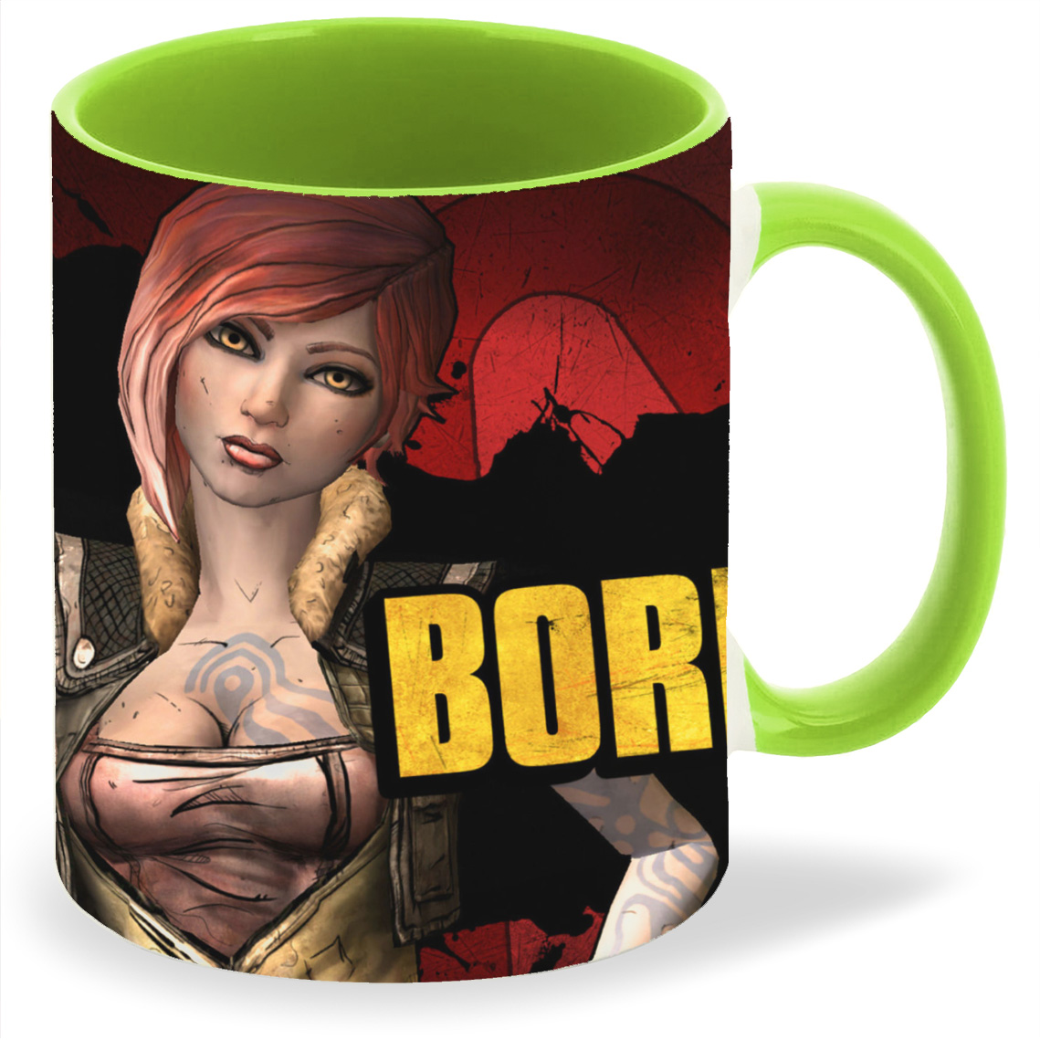 

Кружка CoolPodarok Borderlands Девушка и надпись, Borderlands Девушка и надпись