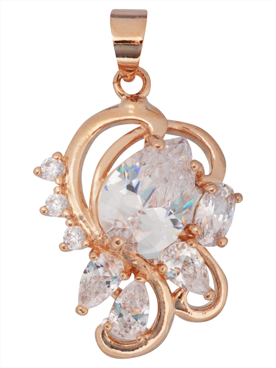 

Кулон из ювелирного сплава Lotus Jewelry 3037P-08wz, горный хрусталь, 3037P-08wz