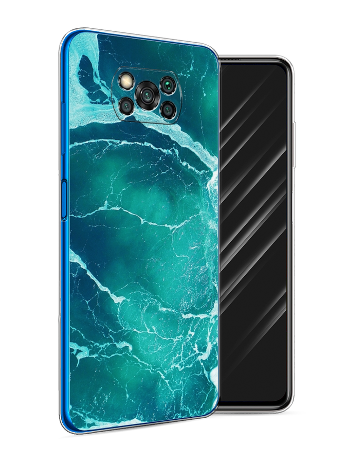 

Чехол Awog на Poco X3 NFC "Изумрудный океан", Разноцветный, 39250-4