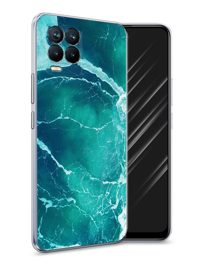 

Чехол Awog на Realme 8 "Изумрудный океан", Разноцветный, 255450-4