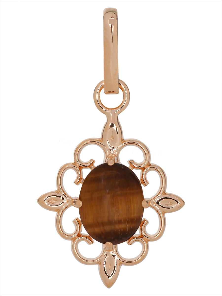 

Подвеска из ювелирного сплава Lotus Jewelry 3040P-07ti, тигровый глаз, 3040P-07ti