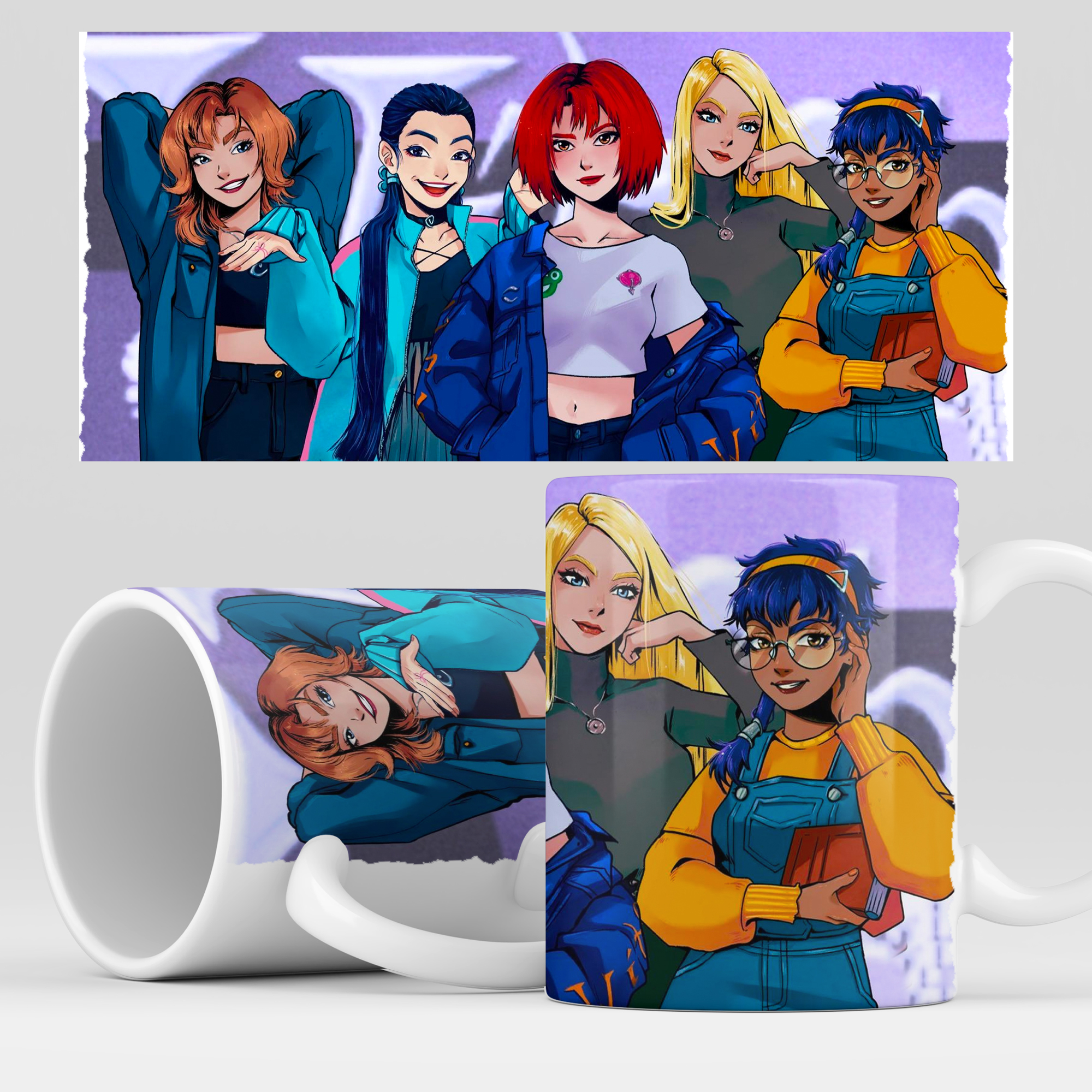 

Кружка RocketCup с принтом "Чародейки" мультфильм Witch, Witch03