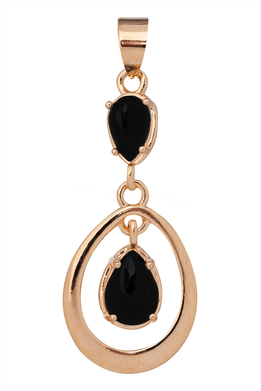 

Кулон из ювелирного сплава Lotus Jewelry 3043P-02on, оникс, 3043P-02on