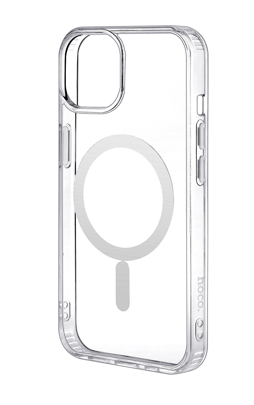 Чехол iPhone 15 Hoco TPU прозрачный MagSafe (IS000417)