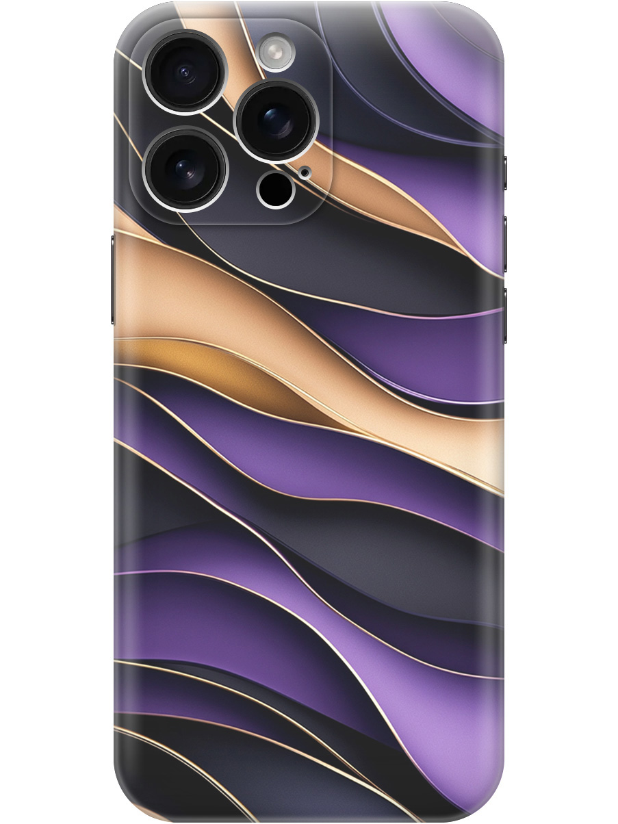 

Силиконовый чехол на Apple iPhone 16 Pro Max с принтом "Сиреневые волны", Прозрачный;фиолетовый;черный, 785198331