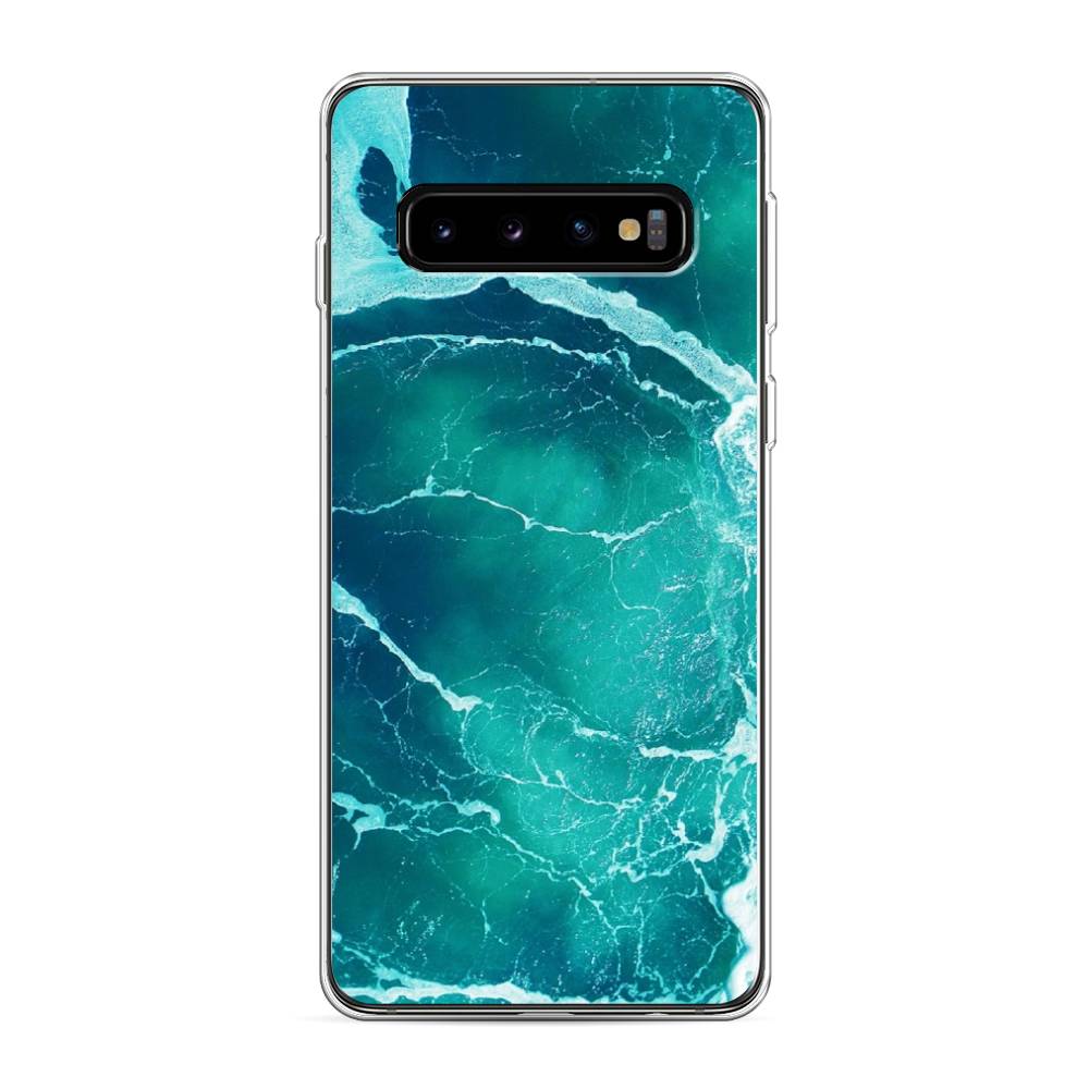 фото Чехол awog "изумрудный океан" для samsung galaxy s10