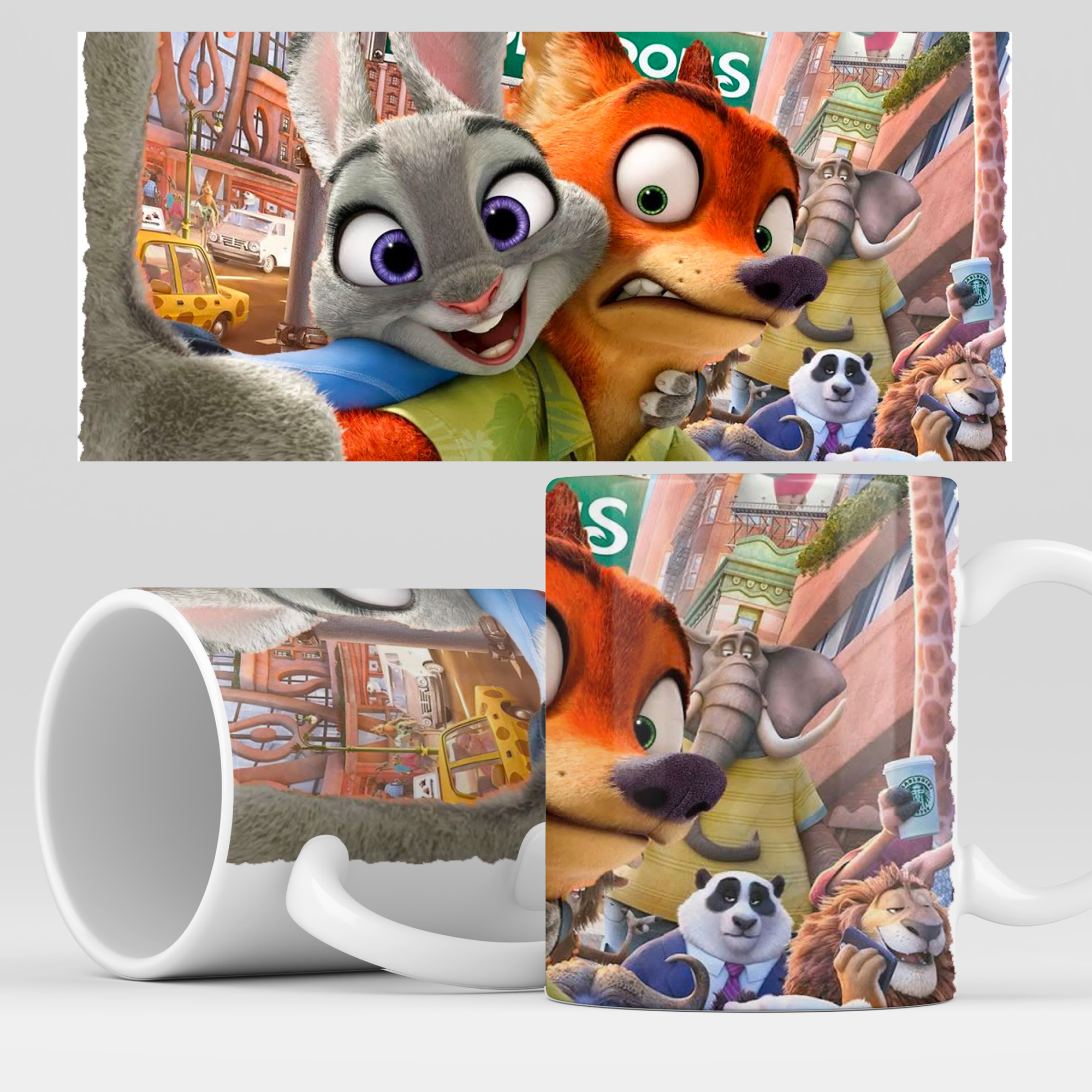 фото Кружка rocketcup с принтом "зверополис" мультфильм zootopia