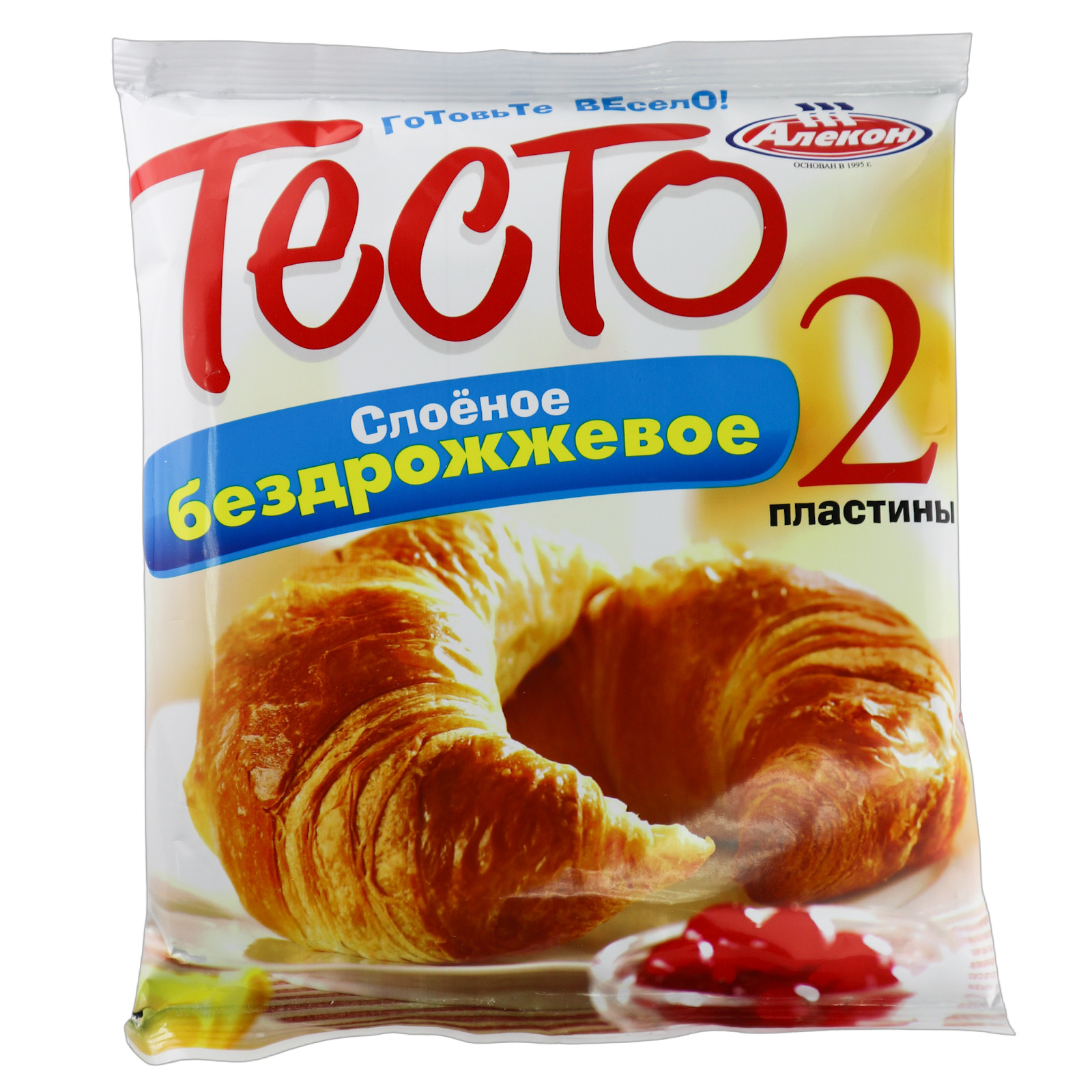 

Тесто Алекон слоеное пресное бездрожжевое 450 г