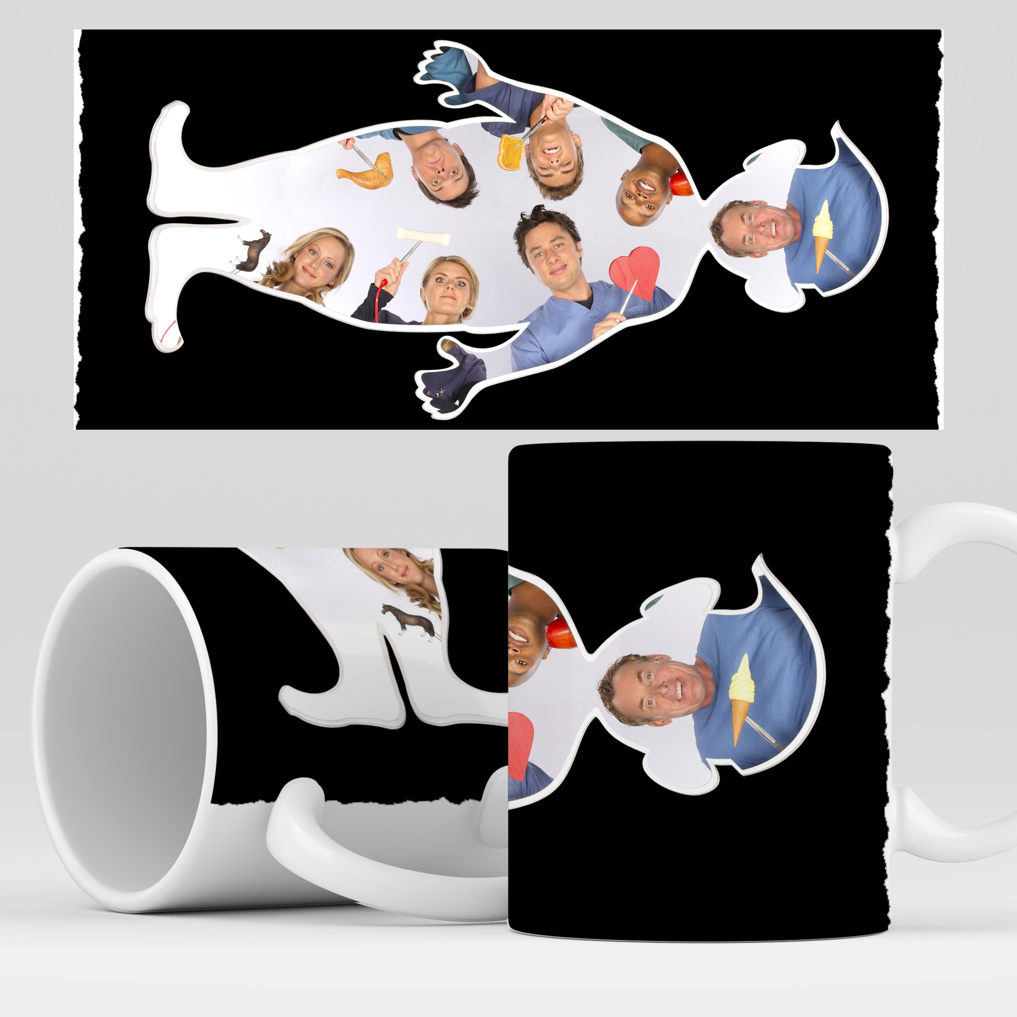 

Кружка RocketCup с принтом "Клиника" сериал Кружка для чая, Клиника11
