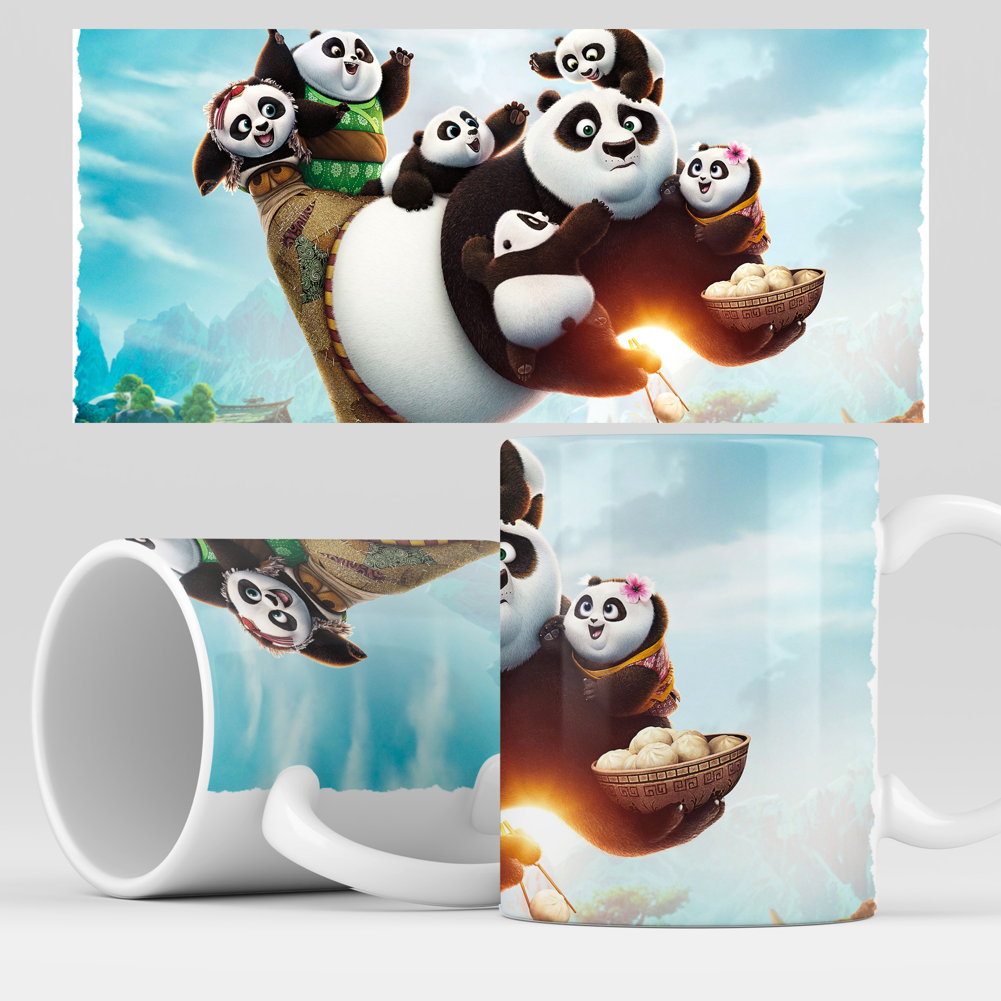 

Кружка RocketCup с принтом "Кунг Фу Панда" мультфильм для чая, КунгФуПанда03