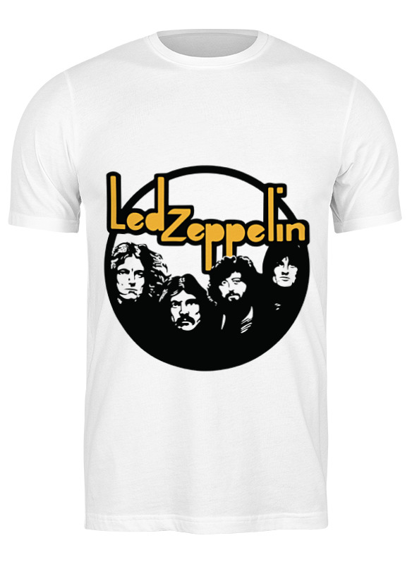 

Футболка мужская Printio Led zeppelin белая L, Белый, Led zeppelin