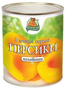 

Персики Медведь любимый 820 г