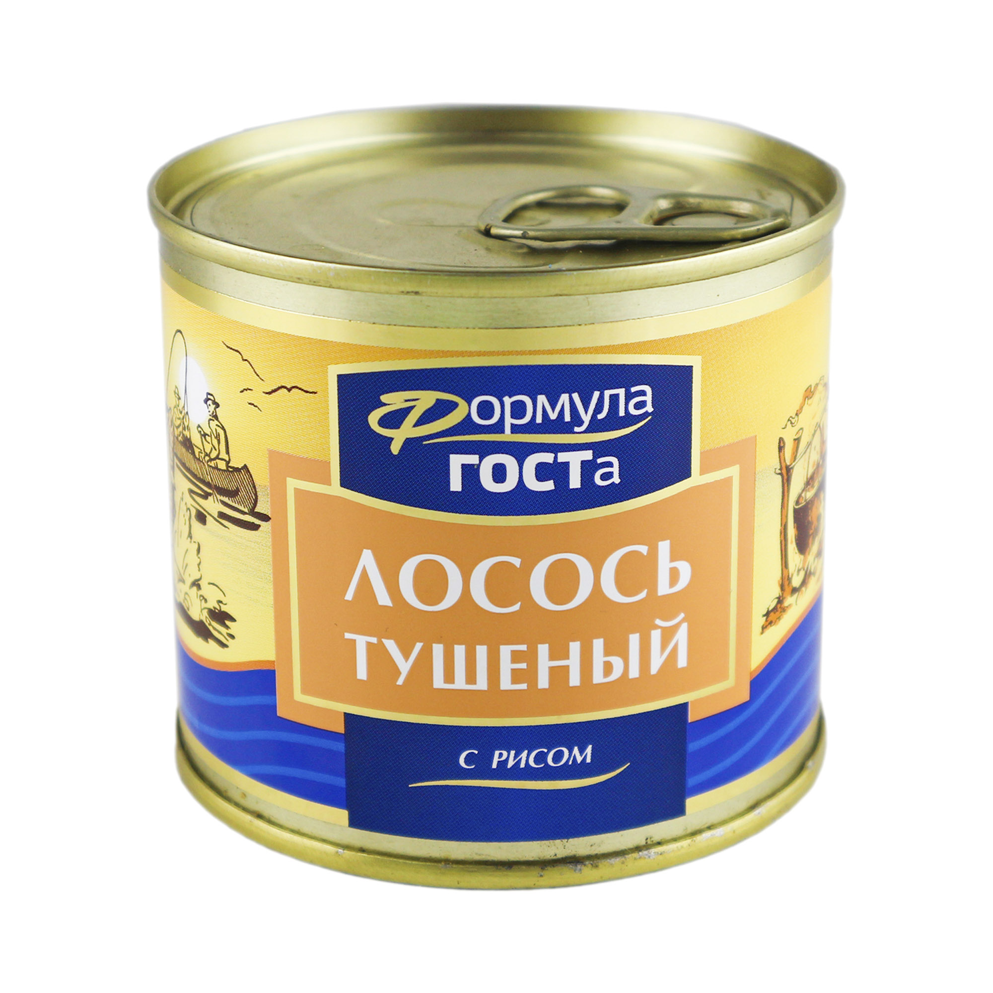 

Лосось Формула ГОСТа тушеный с рисом 220 г
