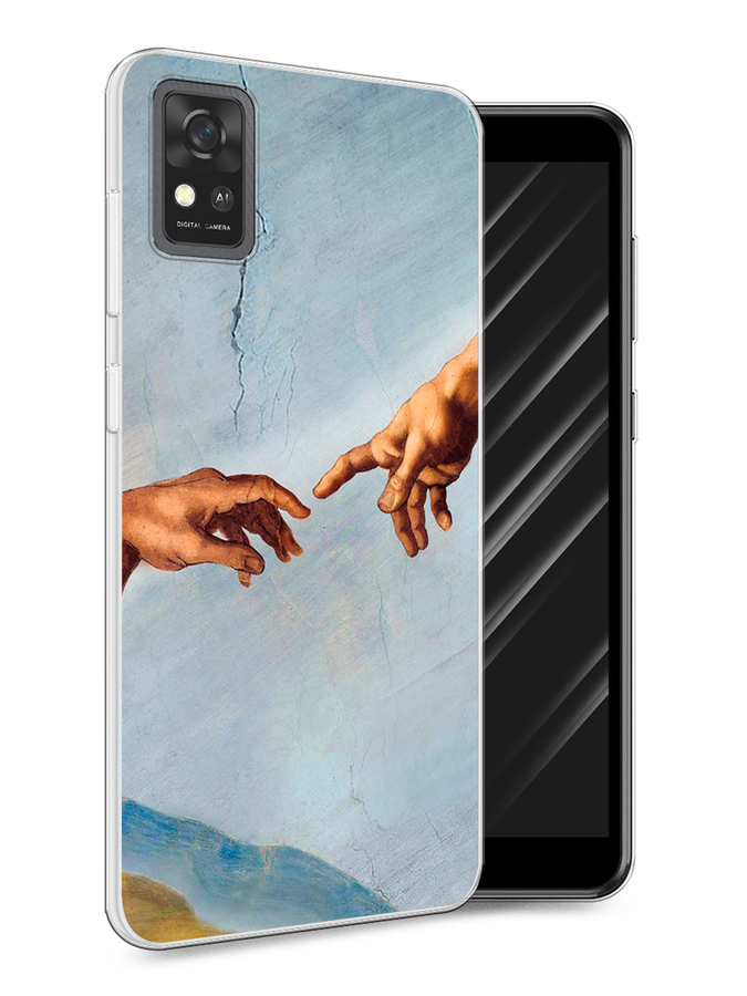 

Чехол Awog на ZTE Blade A31 / ЗТЕ Блэйд A31 "Сотворение Адама", Разноцветный, 134650-9