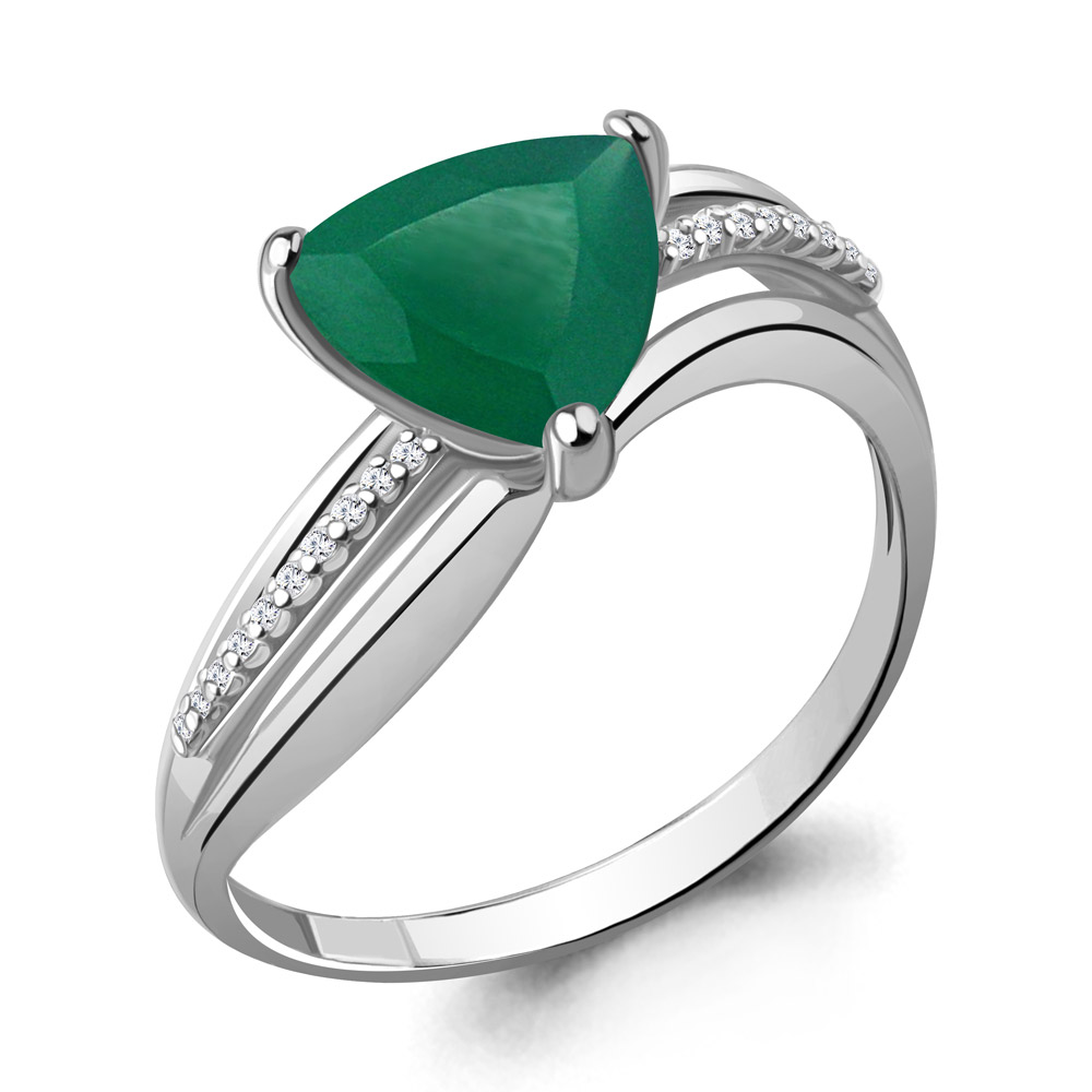 

Кольцо из серебра с агатом р. , Aquamarine 6550109А_925_р, 6550109А_925_р
