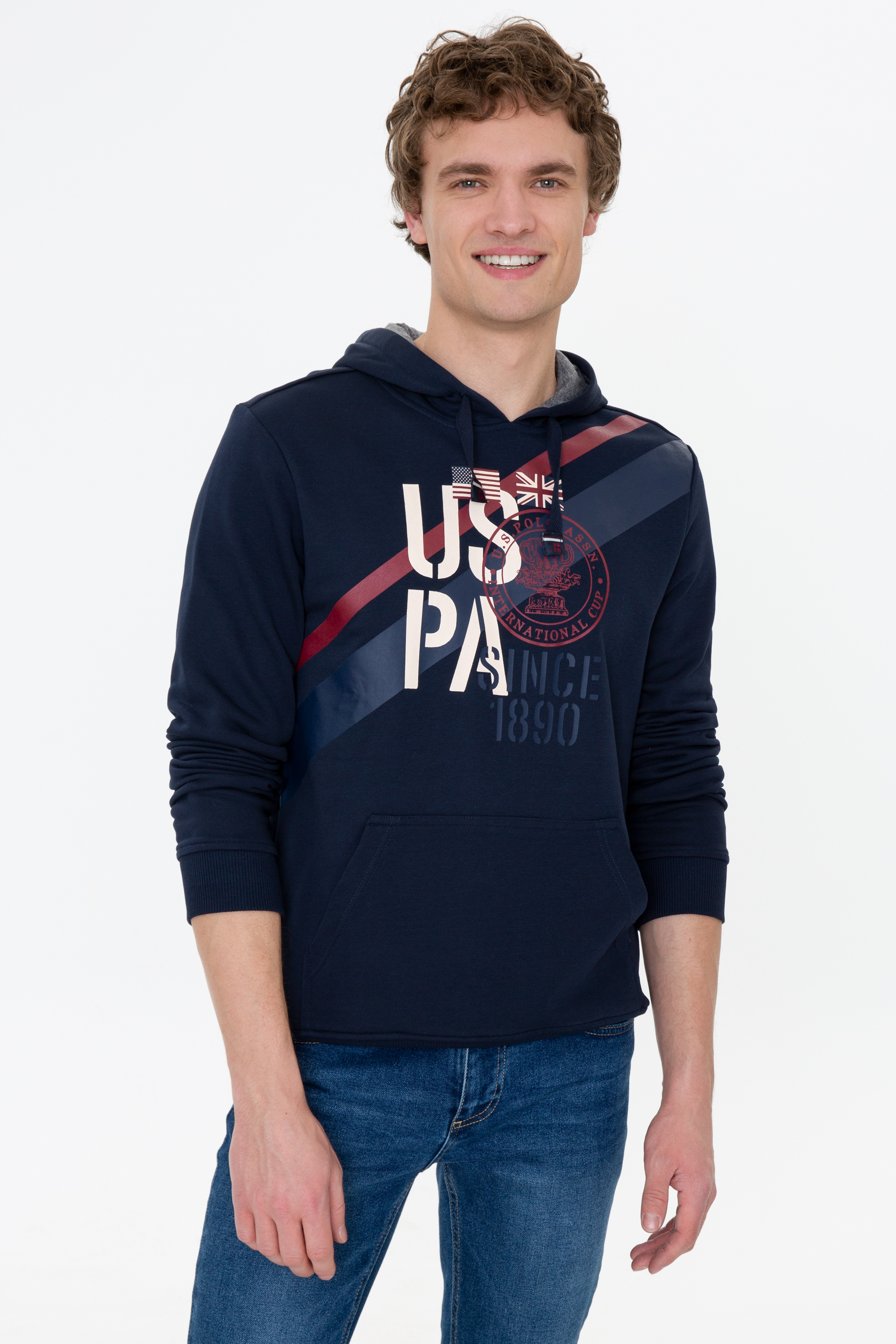 фото Толстовка мужская u.s. polo assn. g081gl0820rico синяя 2xl