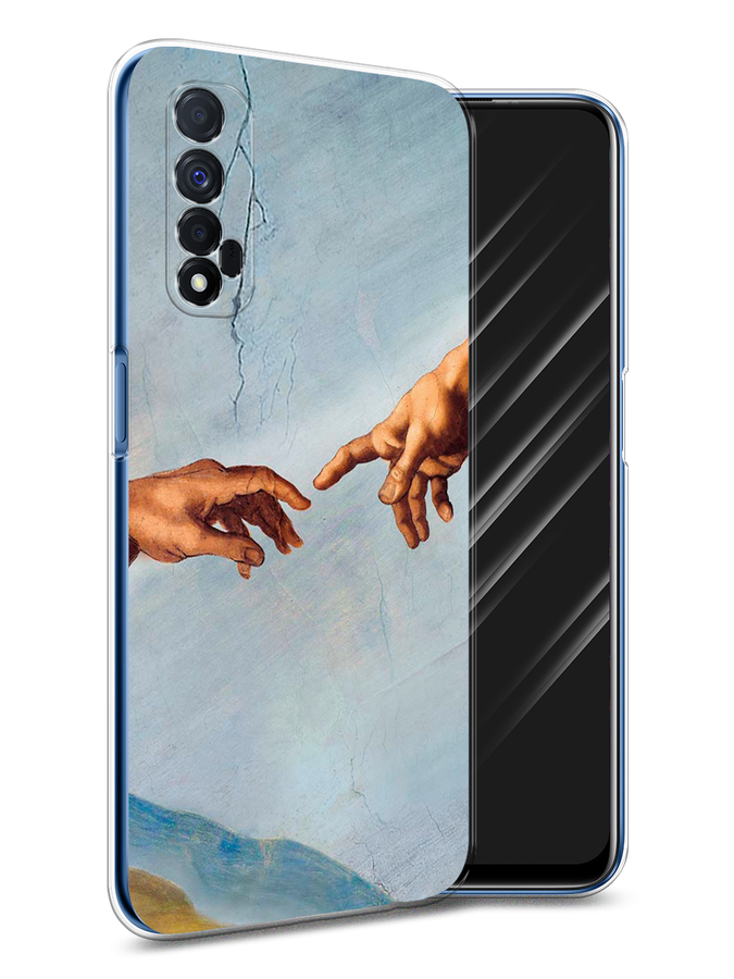 

Чехол Awog на Realme 7 "Сотворение Адама", Разноцветный, 254150-9
