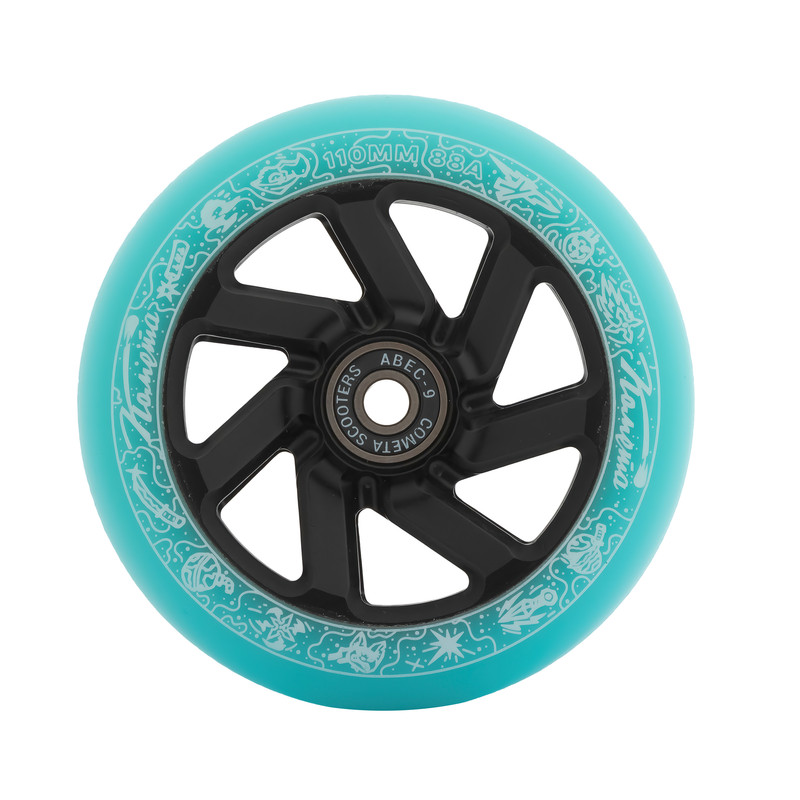 Колесо для трюкового самоката Комета 110мм Вортекс Мятный/Черный