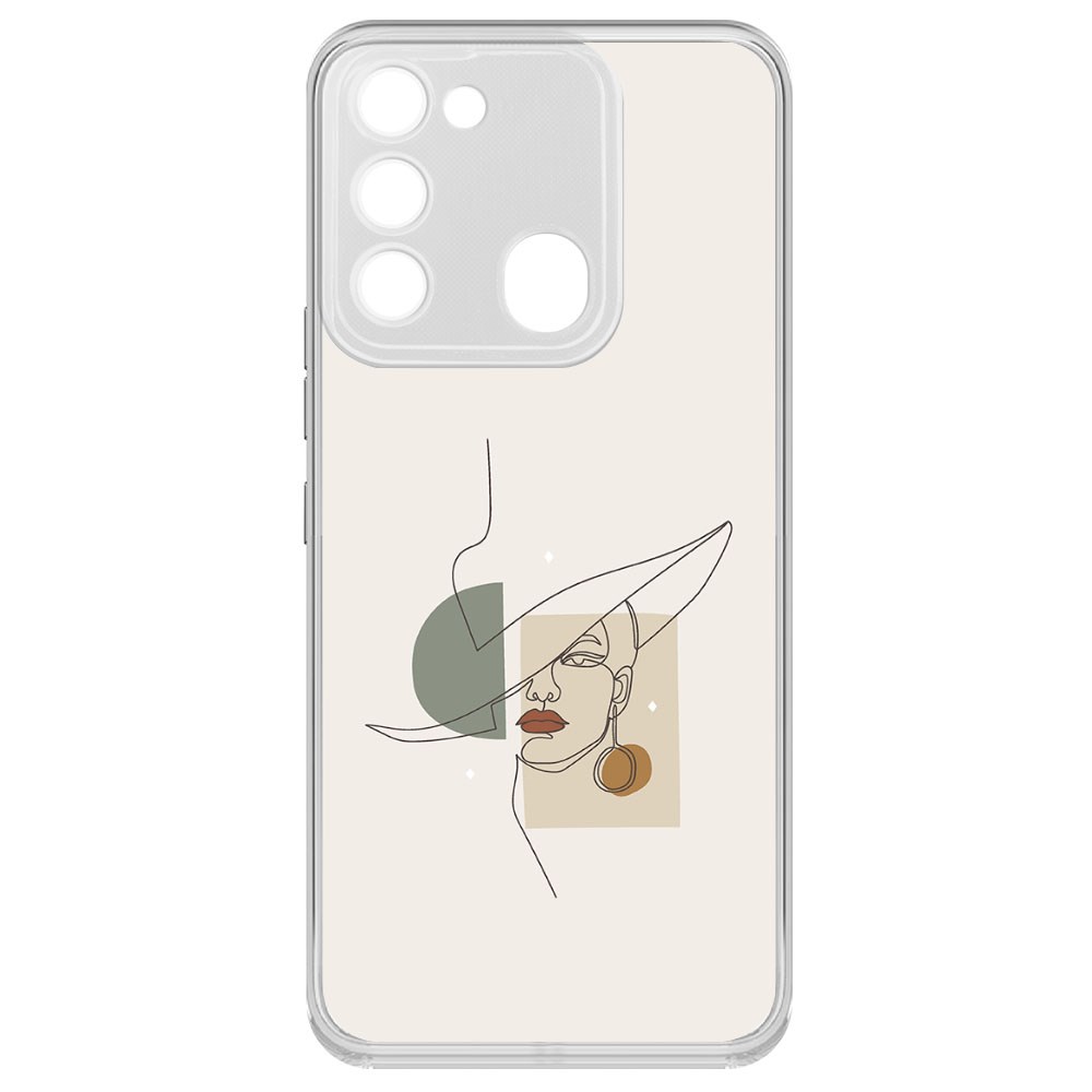 

Чехол-накладка Krutoff Clear Case Стиль для Tecno Spark 8C