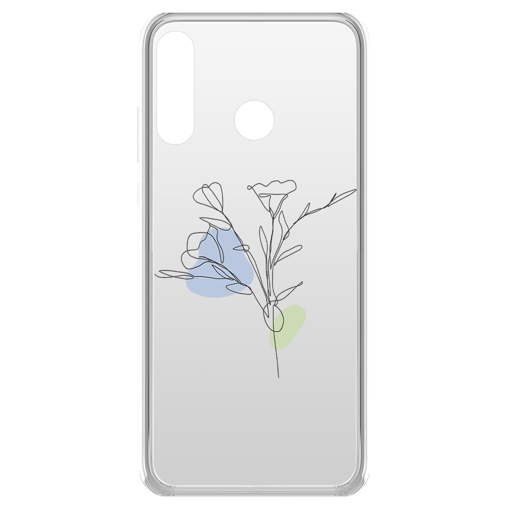 фото Чехол-накладка krutoff clear case эустома для honor 20e