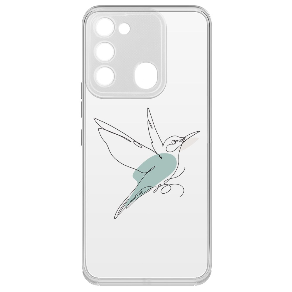 

Чехол-накладка Krutoff Clear Case Легкость для Tecno Spark Go 2022, Прозрачный