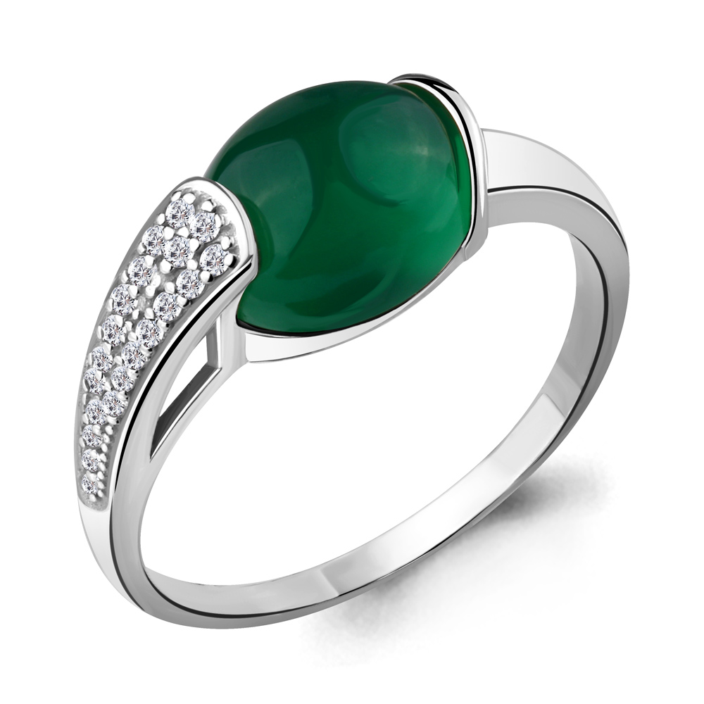 

Кольцо из серебра с агатом р. 20,5 Aquamarine 6551509А_925_р, 6551509А_925_р