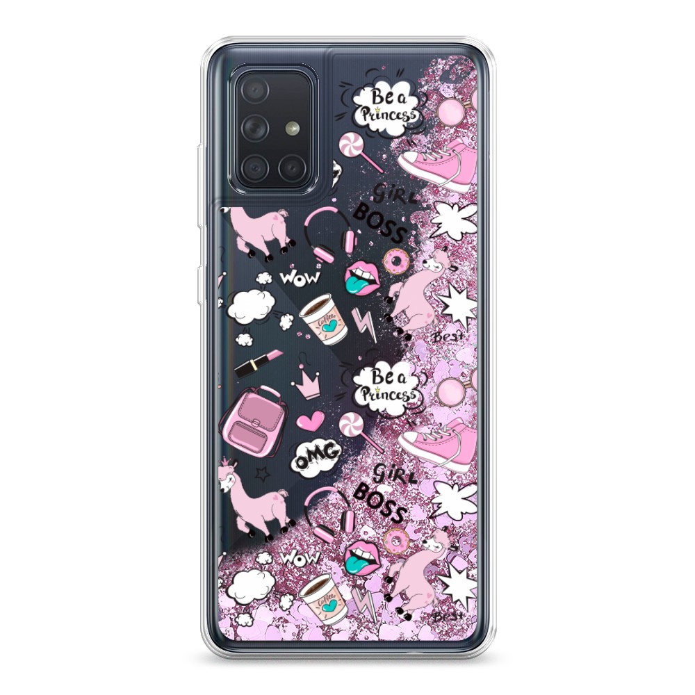 

Чехол Awog на Samsung Galaxy A71 4G "Стильная лама", 29094-1