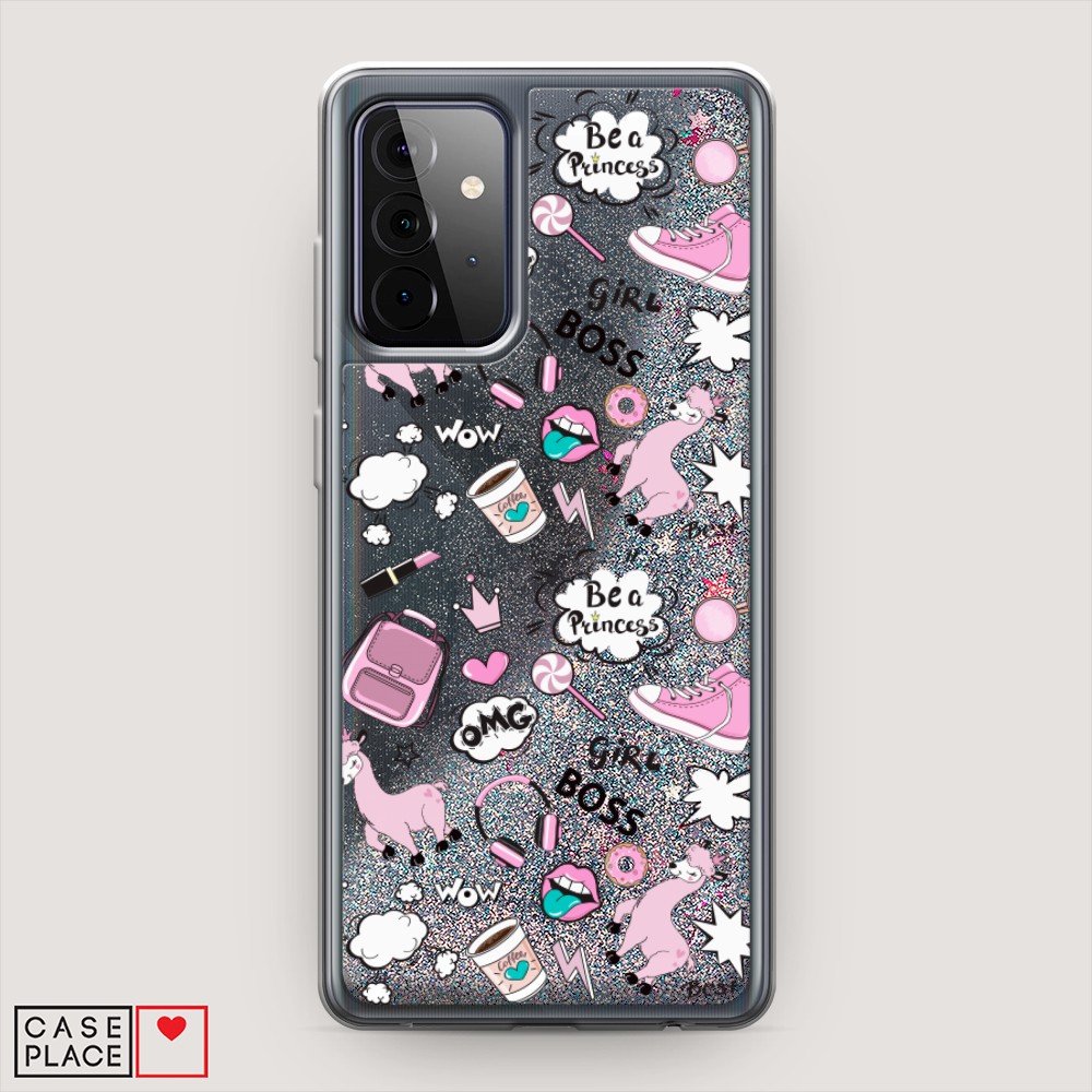 

Чехол Awog на Samsung Galaxy A72 / Самсунг A72 "Стильная лама", Разноцветный, 2101991-1