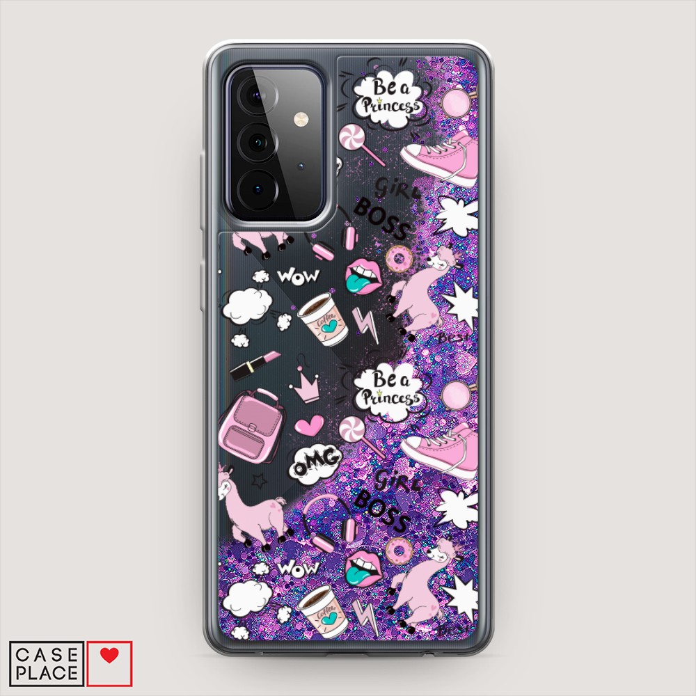 

Чехол Awog на Samsung Galaxy A72 / Самсунг A72 "Стильная лама", Разноцветный, 2101992-1