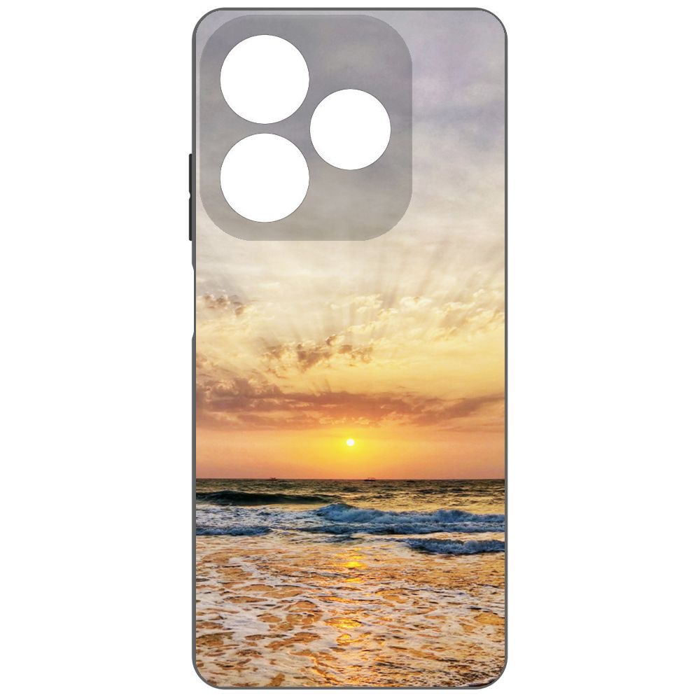 

Чехол-накладка Krutoff Soft Case Индия, Пляжи Гоа для ITEL P55 черный