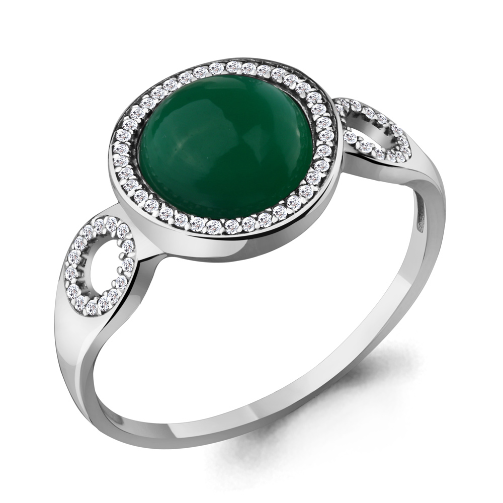 

Кольцо из серебра с агатом р. 20 Aquamarine 6551909А_925_р, 6551909А_925_р