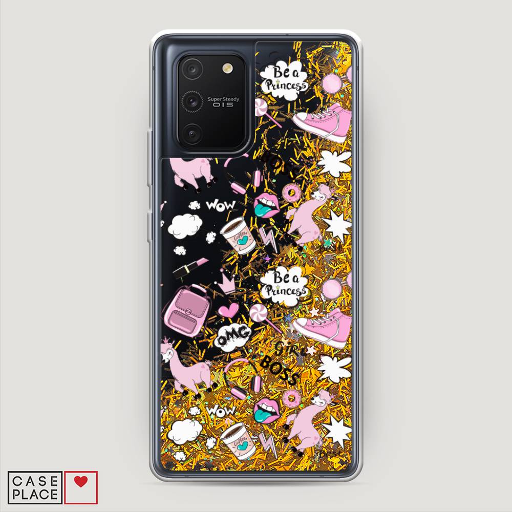 

Чехол Awog на Samsung Galaxy A91/S10 Lite "Стильная лама", Разноцветный, 29990-1