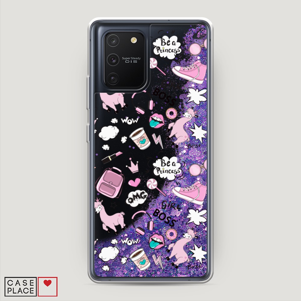 

Чехол Awog на Samsung Galaxy A91/S10 Lite "Стильная лама", Разноцветный, 29992-1