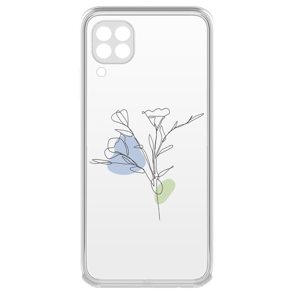 фото Чехол-накладка krutoff clear case эустома для huawei p40 lite