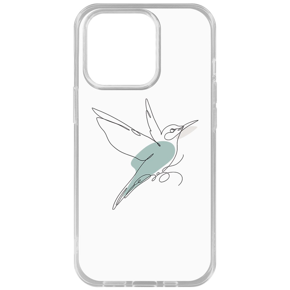 

Чехол-накладка Krutoff Clear Case Легкость для iPhone 14 Pro, Прозрачный
