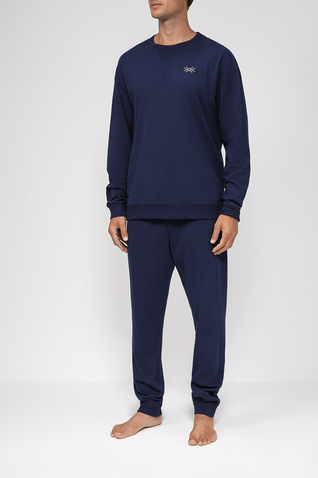 

Пижама мужская Benetton Undercolors 3VD04P01N синяя M, Синий, 3VD04P01N