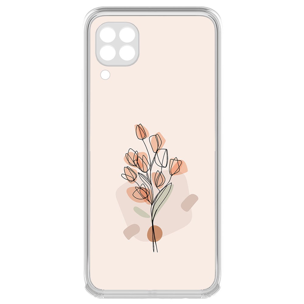 

Чехол-накладка Krutoff Clear Case Букет тюльпанов для Huawei Nova 6SE