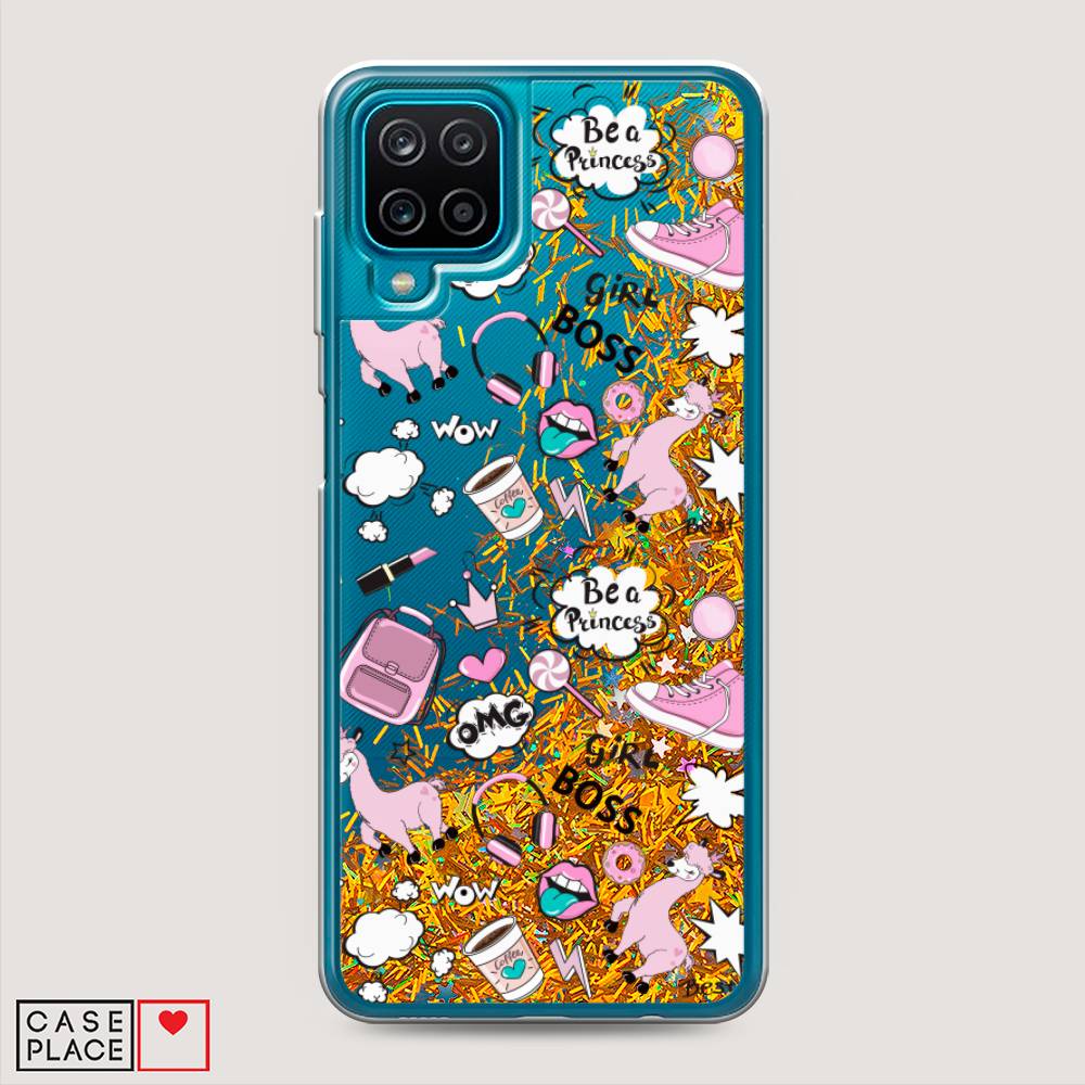 Чехол Awog на Samsung Galaxy M12 / Самсунг M12 Стильная лама