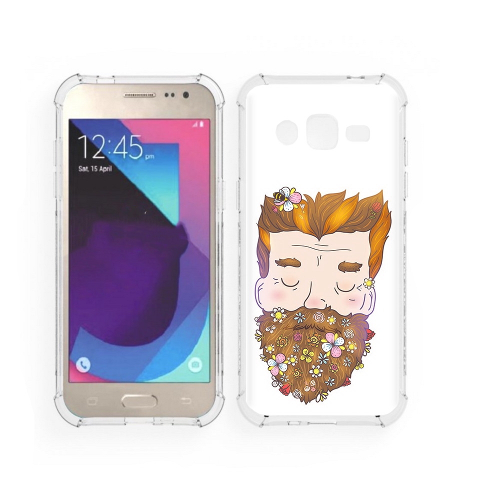 

Чехол MyPads Tocco для Samsung Galaxy J2 мужчина с цветами в бороде (PT226924.572.489), Прозрачный, Tocco