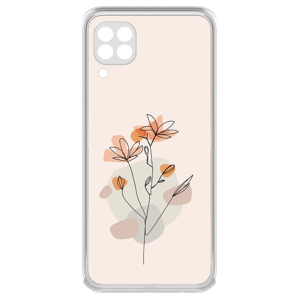 

Чехол-накладка Krutoff Clear Case Ромашки для Huawei Nova 7i