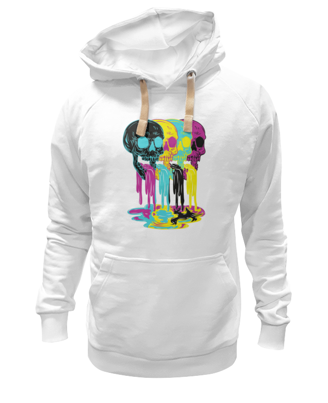 

Худи унисекс Printio Skull art белое XL, Белый, Skull art