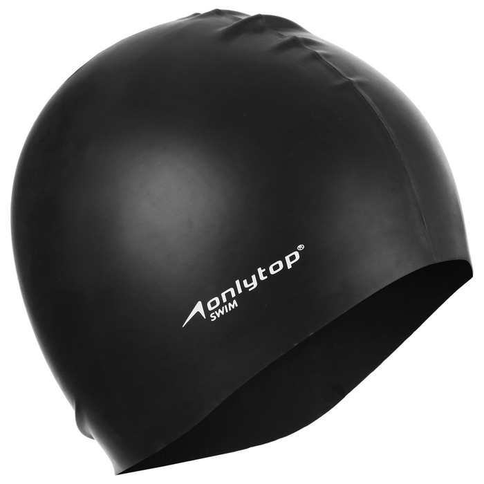 

Шапочка для плавания взрослая ONLYTOP Swim, силиконовая, обхват 54-60 см, цвет чёрный