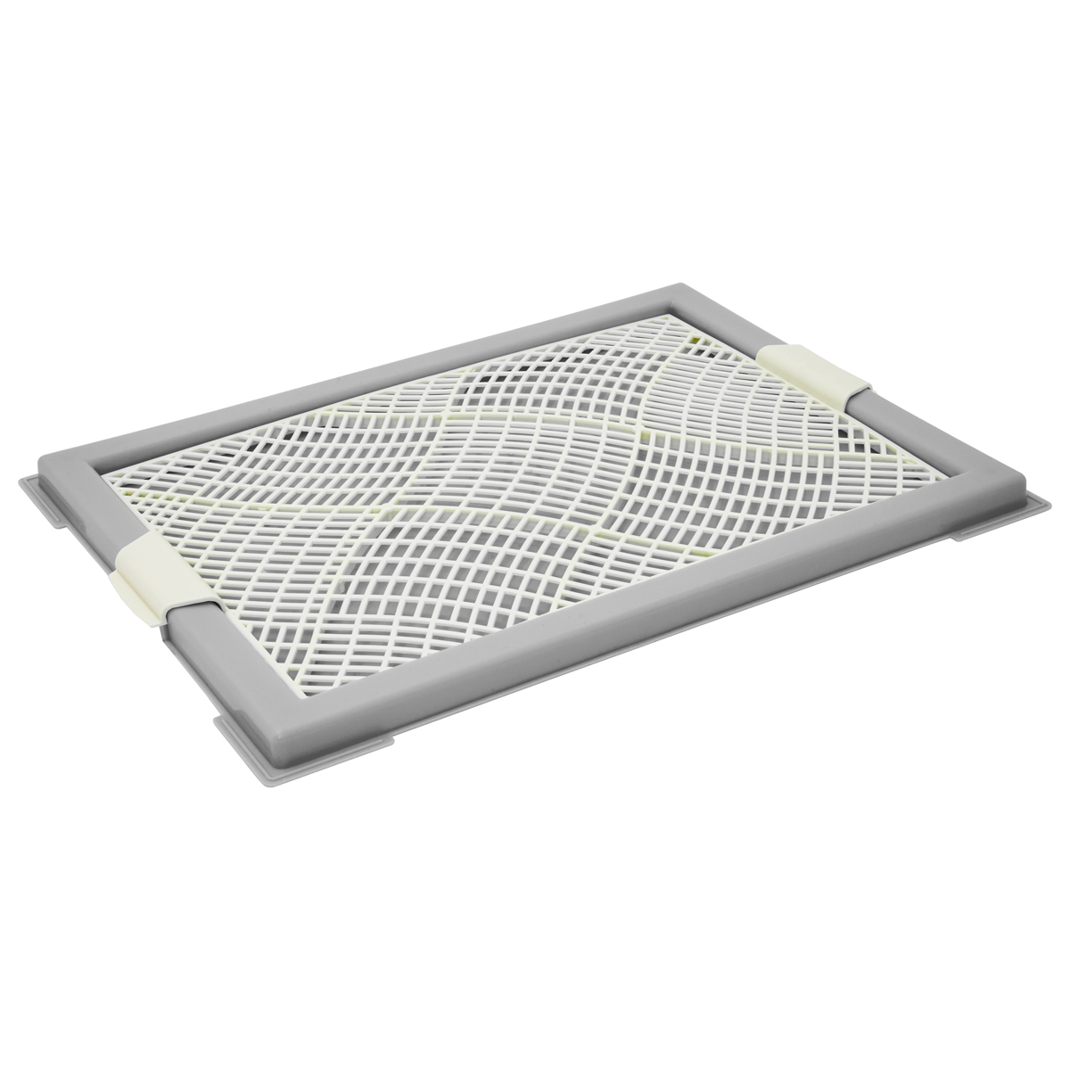 

Туалет для собак ZooOne Мини с сеткой, серый, пластик, 46х34х2 см, Мини