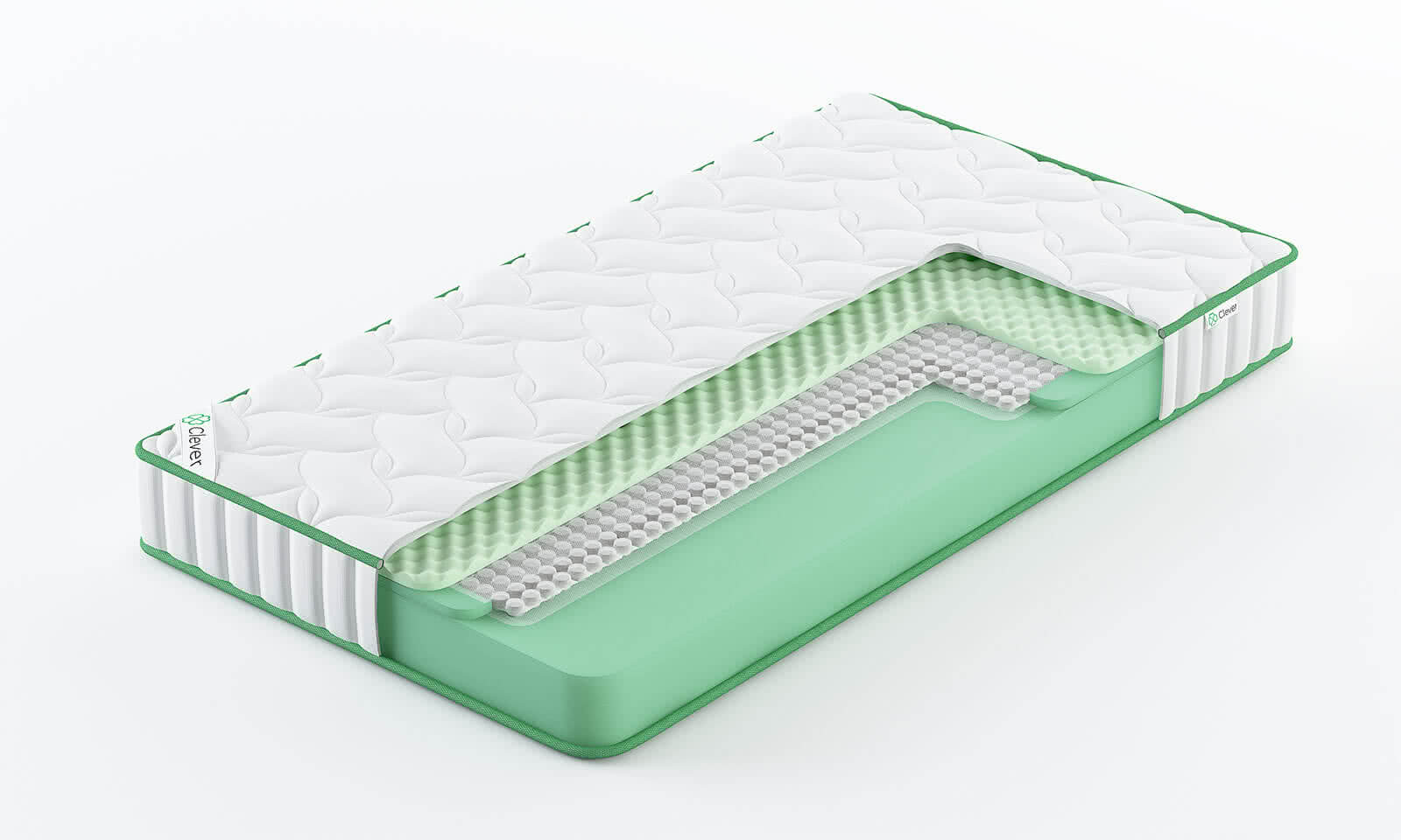 

Матрас Clever CloudWave 60x200, Белый, CloudWave