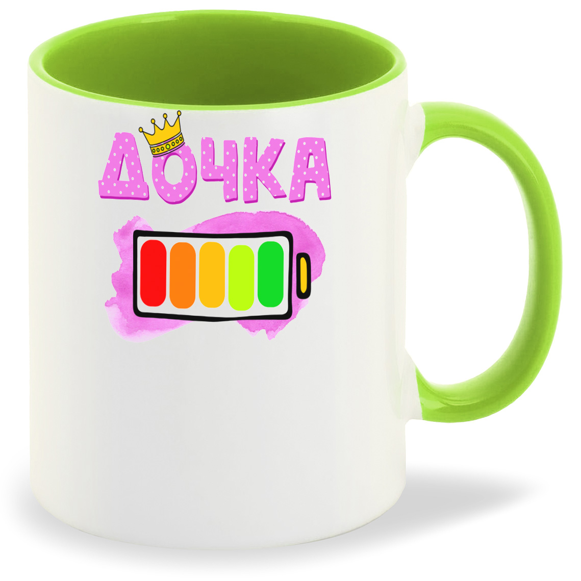 

Кружка CoolPodarok Дочка батарейка, Дочка батарейка