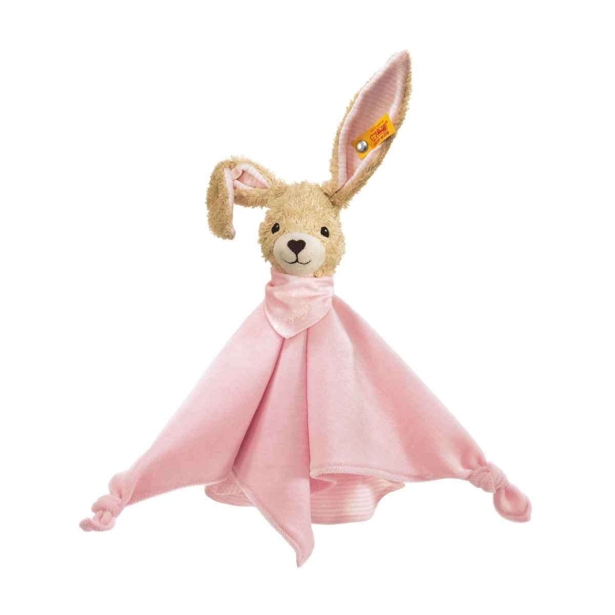 Комфортер для новорожденных Steiff Hoppel Rabbit pink Штайф Кролик Хоппель, розовый, 28 см комфортер uviton кролик