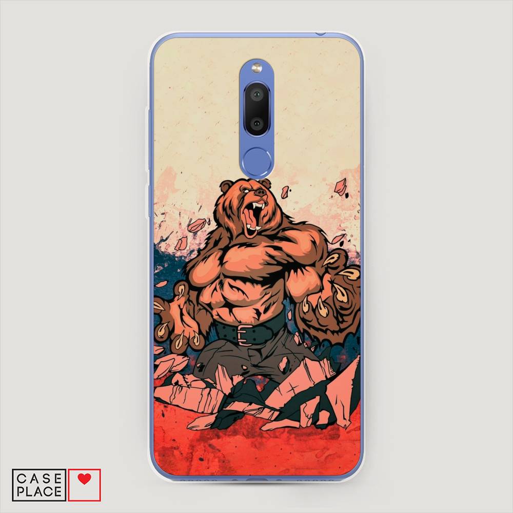 

Чехол Awog на Meizu M6T "Медведь с флагом РФ", Коричневый;синий;красный, 72850-2